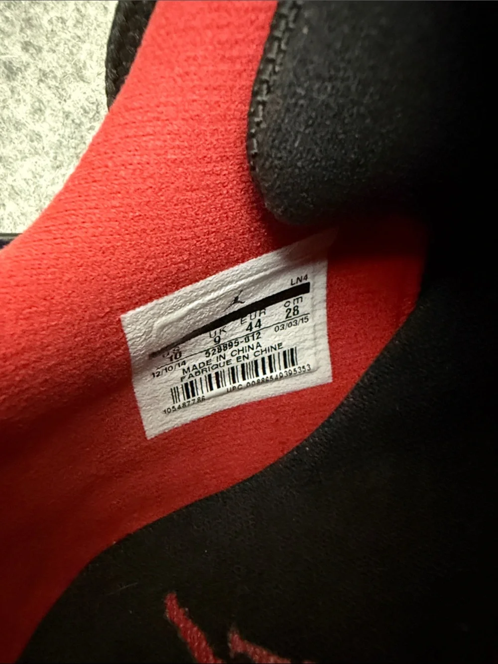 Air Jordan 11 Retro Low ‘Bred’, 10M